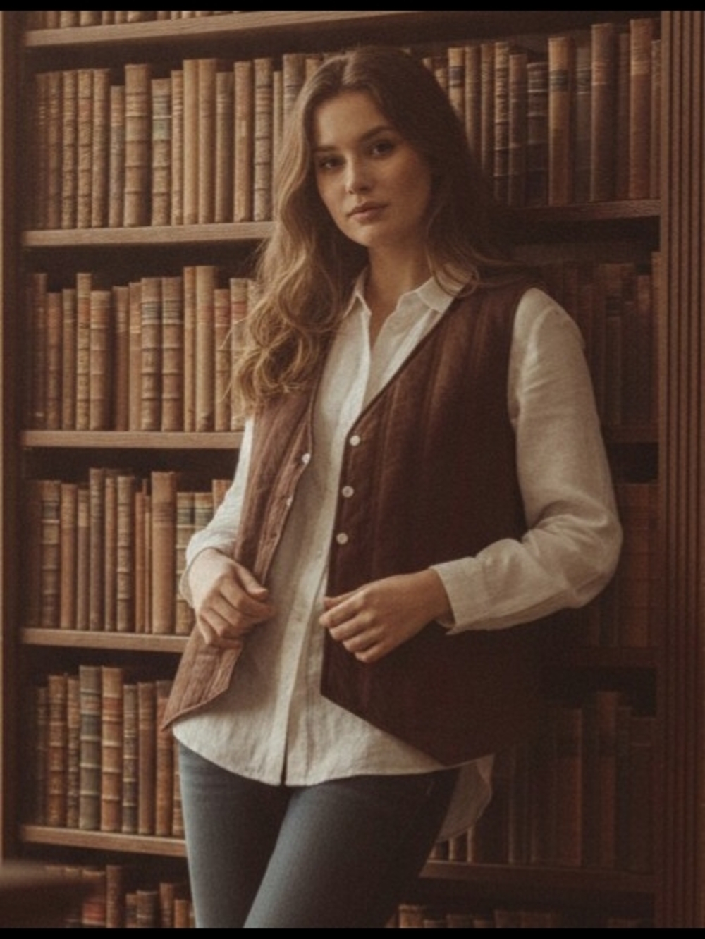 Vintage Reversible Quilted Vest Nirvana for Susan Dian Sz. Large